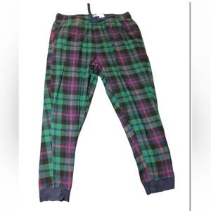 Old Navy Plaid Women’s Flannel Jogger Pajamas Pant Size Medium Match the Fam